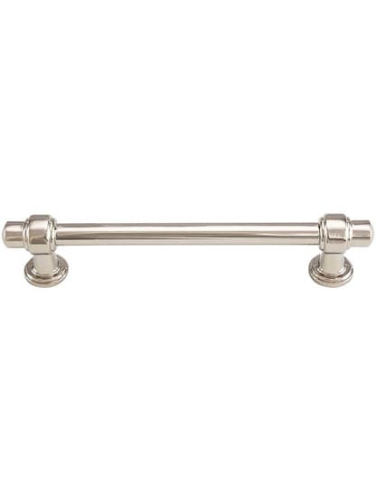 Bronte Cabinet Pull - 5 inch Center-to-Center in Polished Nickel.